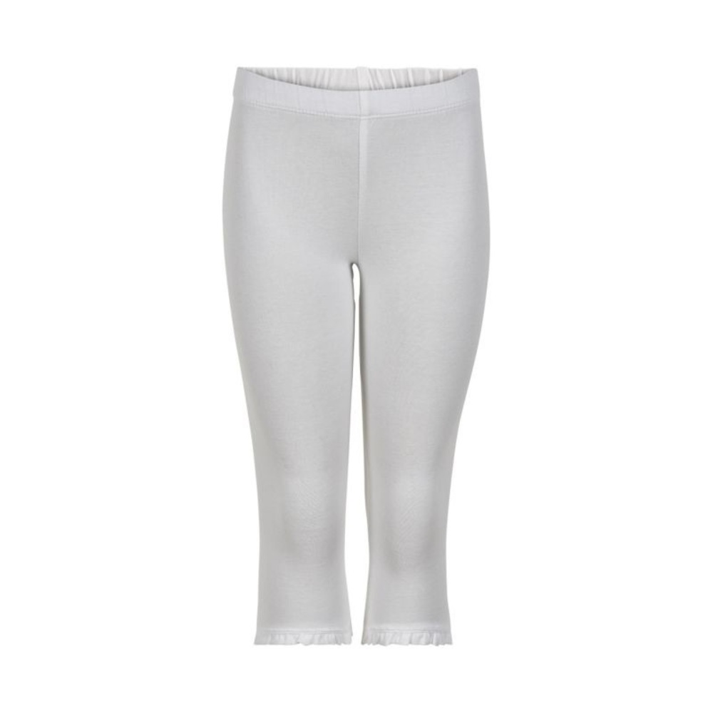 NWT Metoo White Kids Capri Leggings with Ruffle Hem